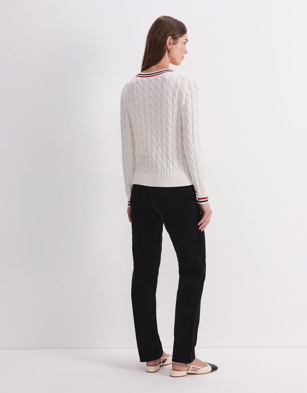 Sportscraft - Merino Cable V Neck Sweater
