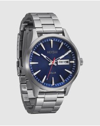 Nixon - Sentry Solar Stainless Steel