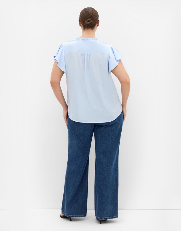 City Chic - Drama Queen Short Sleeve Shirt