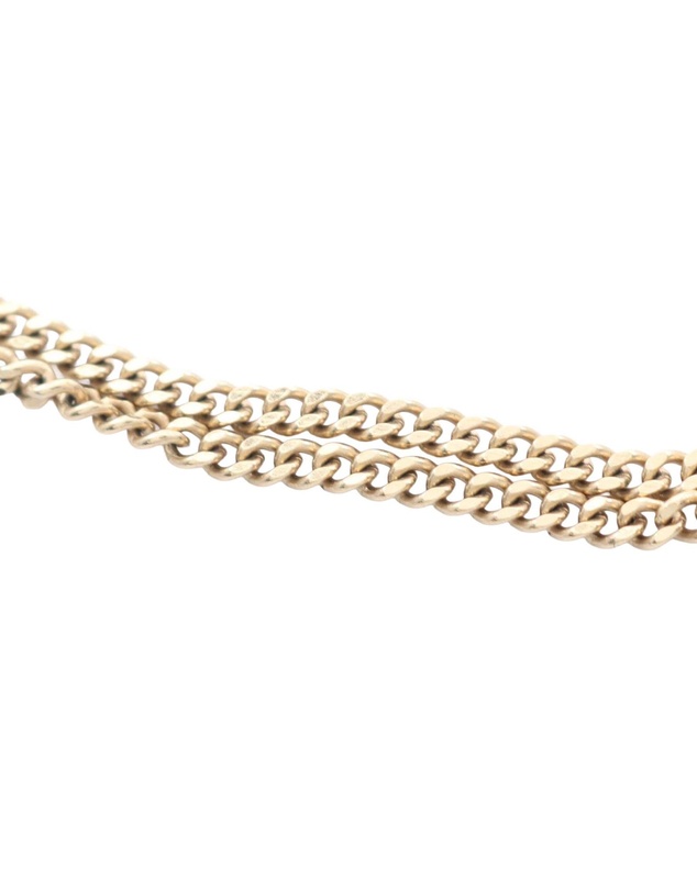 Pre-Loved by Azura Reborn - Pre-Loved Gold Plated Faux Pearl CC Pendant Necklace