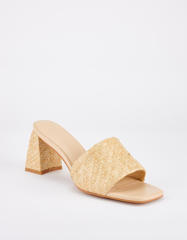 Sol Sana - Lenny Mule Natural Raffia