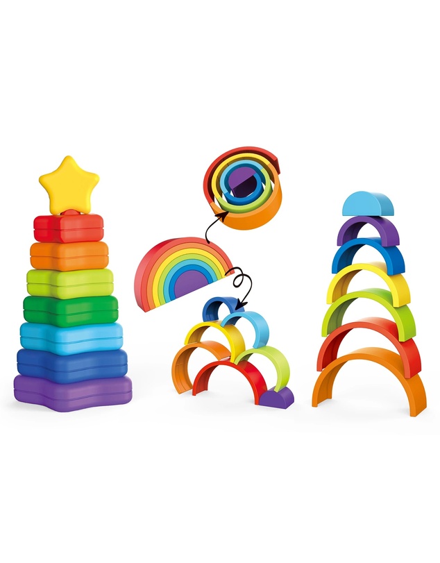 Bright Child - Rainbow Stacking Towers