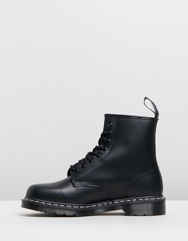 Dr Martens - Unisex 1460 White Stitch 8-Eye Boots