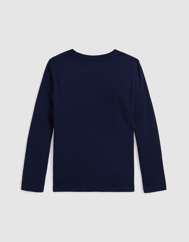 Polo Ralph Lauren - Dog Print Cotton Long Sleeve Tee - Kids