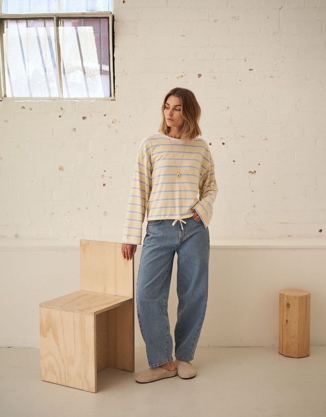 Ceres Life - Leah Tapered Barrel Jean