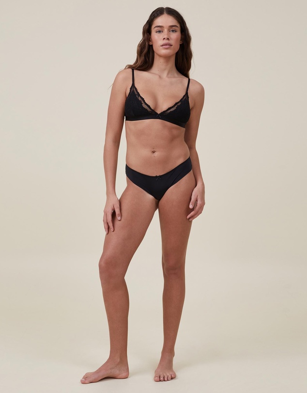 Cotton On Body - Everyday Lace Triangle Padded Bralette