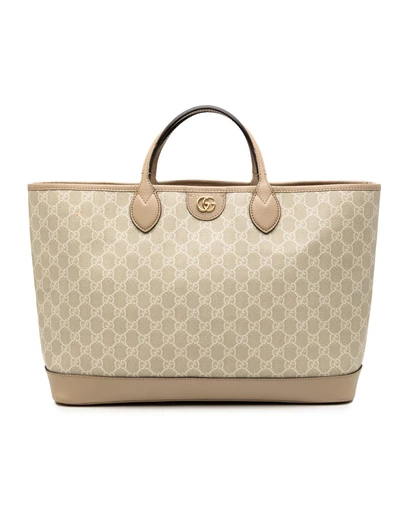 Gucci - Pre-Loved Medium GG Supreme Ophidia Tote