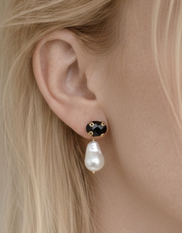 Izoa - Kiara Baroque Pearl Earrings