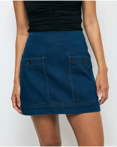 AERE - Elska Denim Mini Skirt