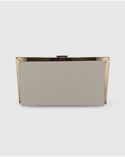 Izoa - Amanda Clutch White