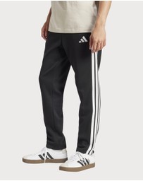adidas Sportswear - Essentials 3-Stripes Fleece Pants Open Hem Mens