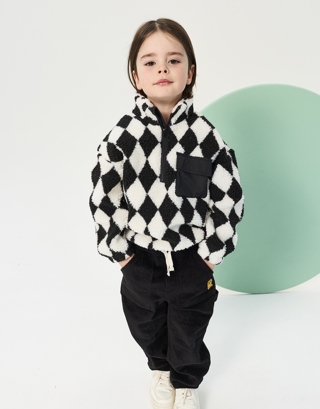Rock Your Kid - Chunky Cord Relaxed Pant in Charcoal
