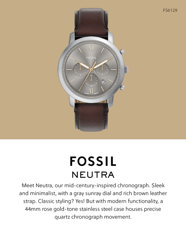 Fossil - Neutra Brown Chronograph Watch