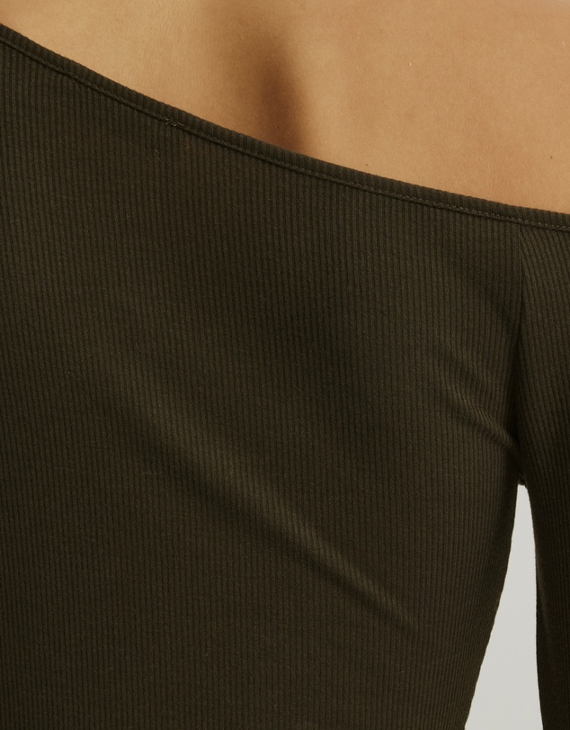 Atmos&Here - Samantha Off-Shoulder Rib Top