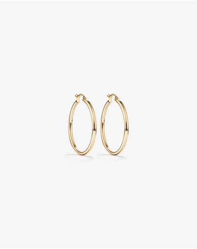 Michael Hill - 29mm Round Hoop Earrings in 10kt Yellow Gold