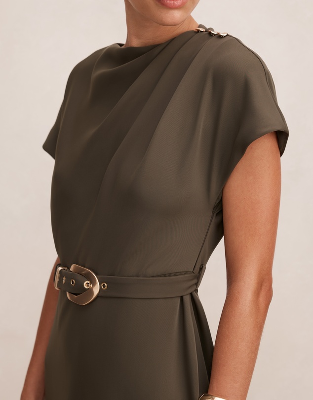 Forever New - Kylee Button Neck Dress