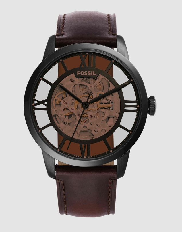 Fossil - Townsman Dark Brown Automatic Mechanical Watch