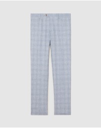 Politix - Windowpane Check Tailored Pant
