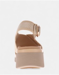 Mia Vita - Celia Wedge Sandal - Beige