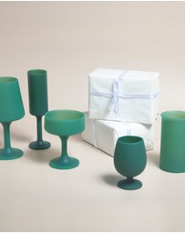 porter green - swepp | silicone unbreakable wine glasses