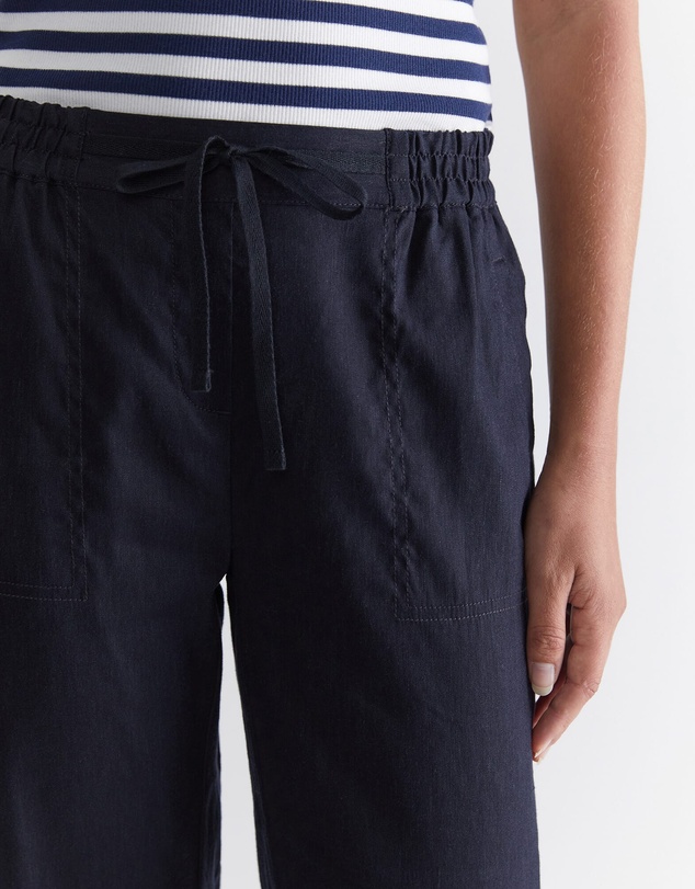 Sportscraft - Rosa Crop Linen Pant