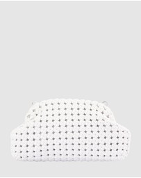 Olga Berg - Everly Hand Woven Clutch