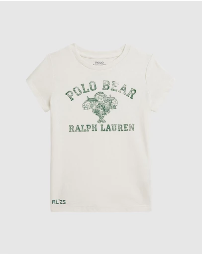 Polo Ralph Lauren - Polo Bear Cotton Jersey Tee - ICONIC EXCLUSIVE - Babies-Kids