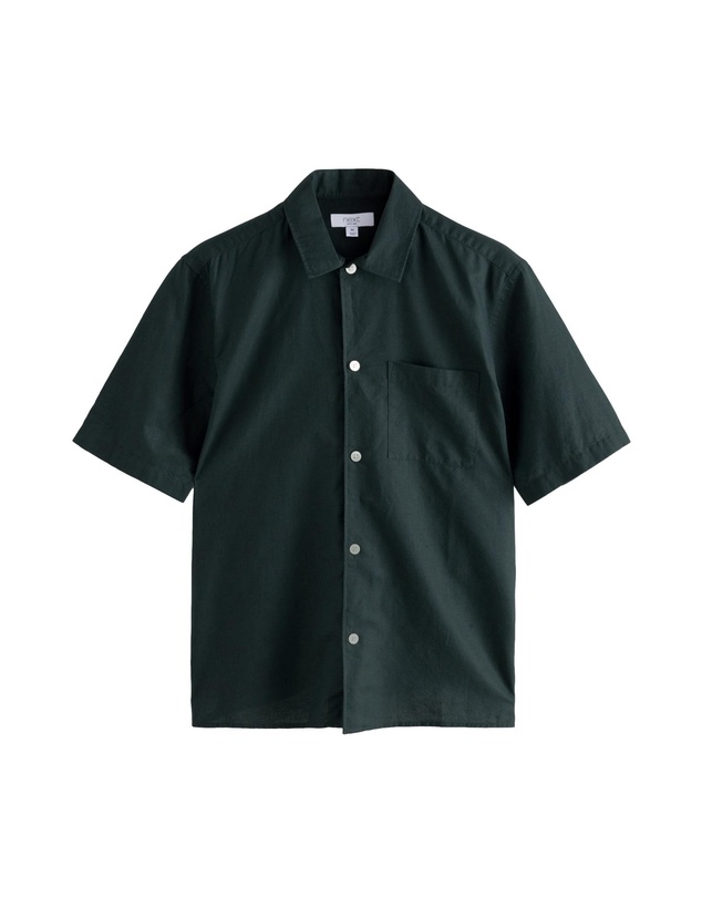 NEXT - Short Sleeve Linen Blend Shirt Standard Collar