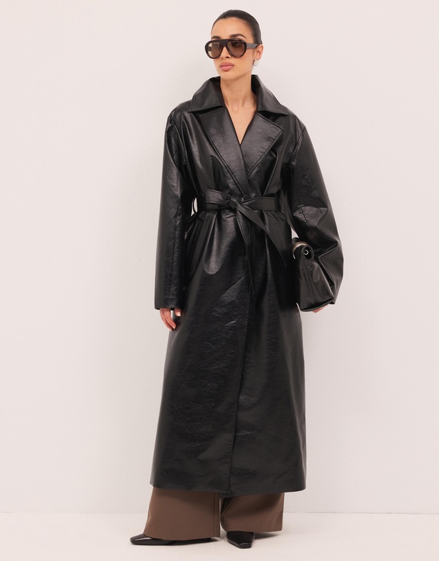 Calli - Nicholas Leather Look Trench Coat