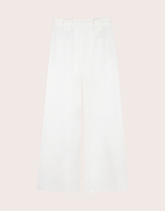 IDA+S - Rosie White Wide Leg Pants