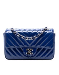 Pre-Loved by Azura Reborn - Pre-Loved Mini Rectangular Classic Chevron Patent Single Flap