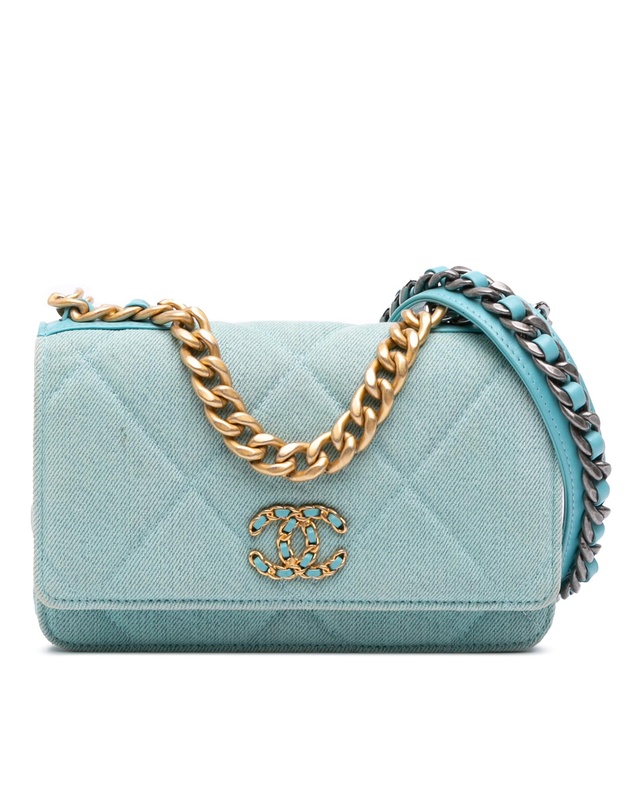 Pre-Loved by Azura Reborn - Pre-Loved Denim 19 Wallet on Chain