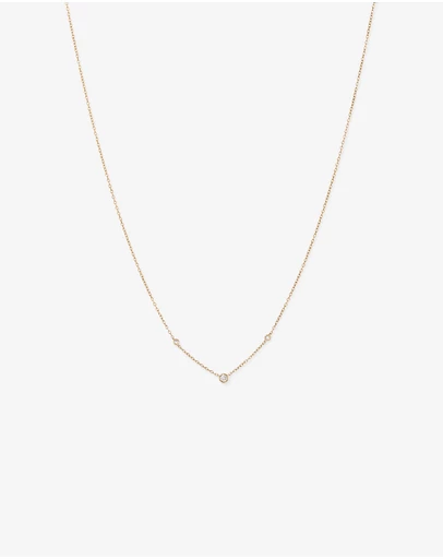 Michael Hill - Necklace with 0.10 Carat TW of Diamonds in 10kt Yellow Gold