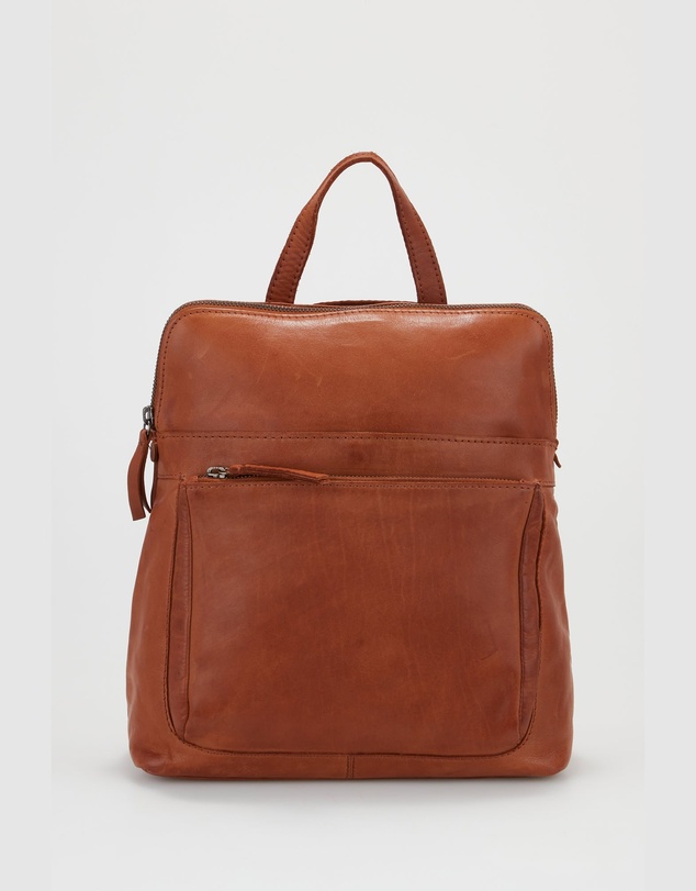Evity - Maya Leather Convertible Backpack