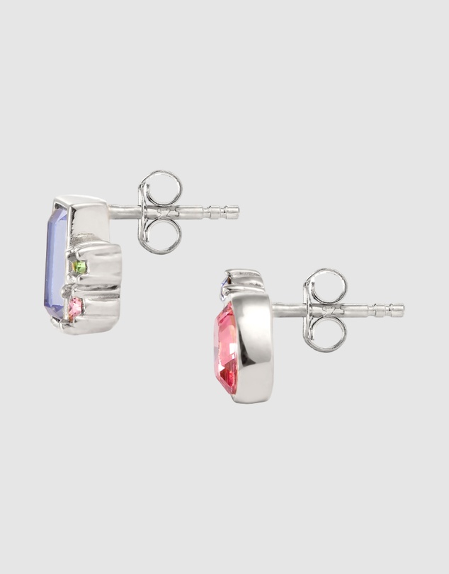 Elli Jewelry - Crystal Symphony Stud Earrings in 925 Silver