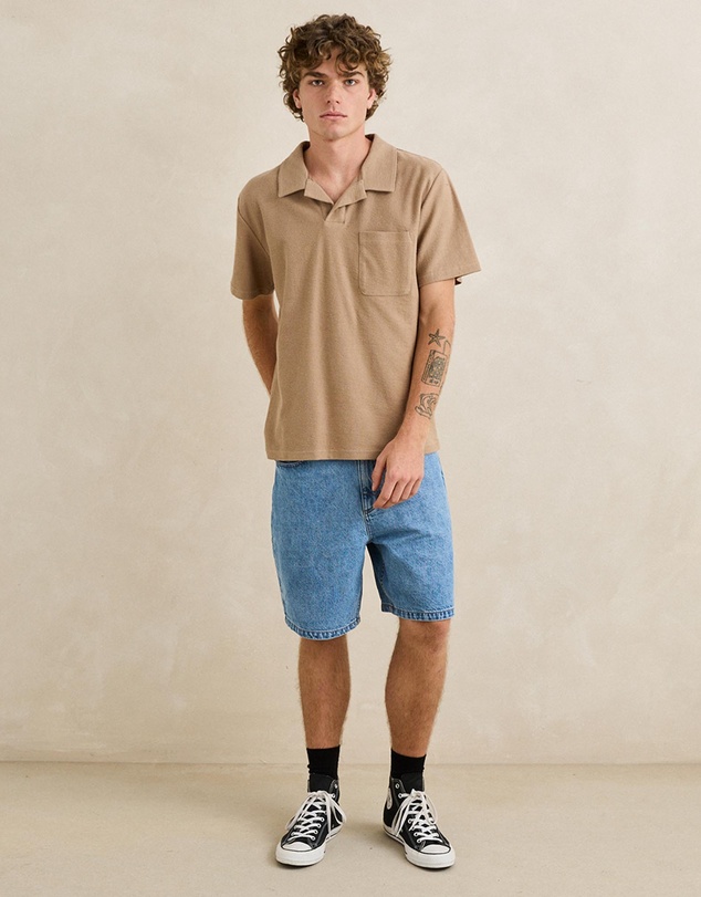 Rhythm - LADDER VINTAGE TERRY POLO - ICONIC EXCLUSIVE