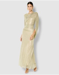 Montique - Alexie Metallic Knit Gown