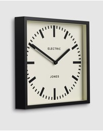 Newgate - Newgate Jones Box Wall Clock Black
