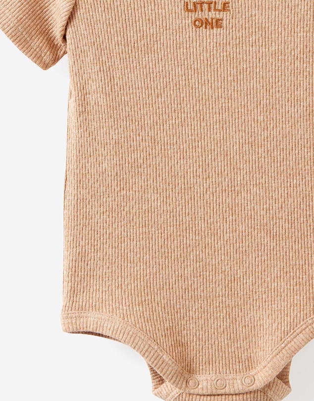 Cotton On Kids - Organic Pointelle Short Sleeve Bubbysuit