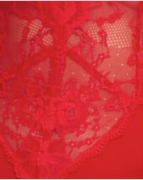 Oh!Zuza - Viscose & Sheer Lace Lingerie Bodysuit