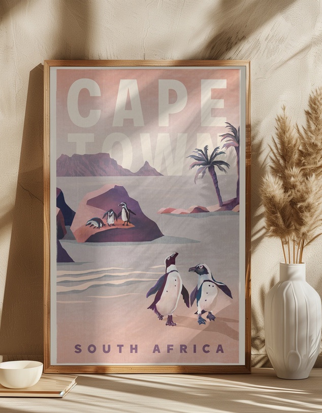 Olive et Oriel - Cape Town South Africa Vintage by The Whiskey Ginger Art Print