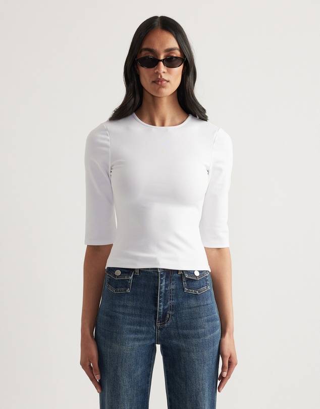 Decjuba - Iris Fitted 3/4 Sleeve Top