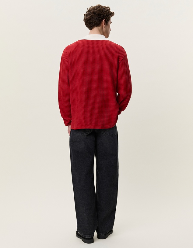 Les Deux - Waffle LS Football Jersey
