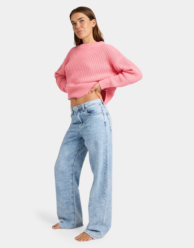 Roxy - Womens Dawn Patrol Mid Sunbleached Denim Jeans