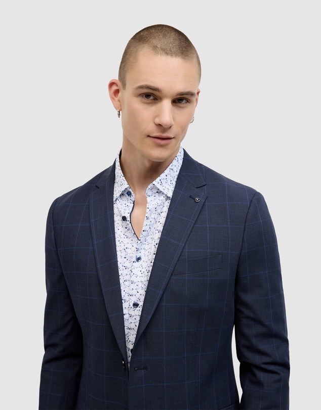 Politix - Connor Windowpane Tailored Jacket