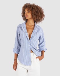 CAMIXA - Rina Striped Linen Shirt