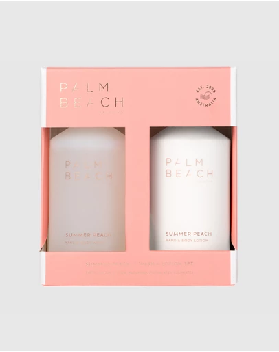 Palm Beach Collection - Summer Peach Hand & Body Wash + Lotion Set