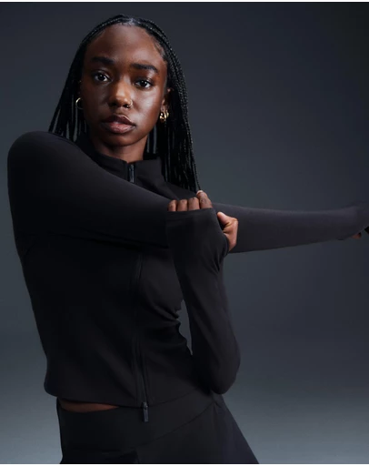 Nike - Zenvy Dri-FIT Full-Zip Long-Sleeve Top