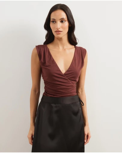 Atmos&Here - Luna Cross Over Off Shoulder Top