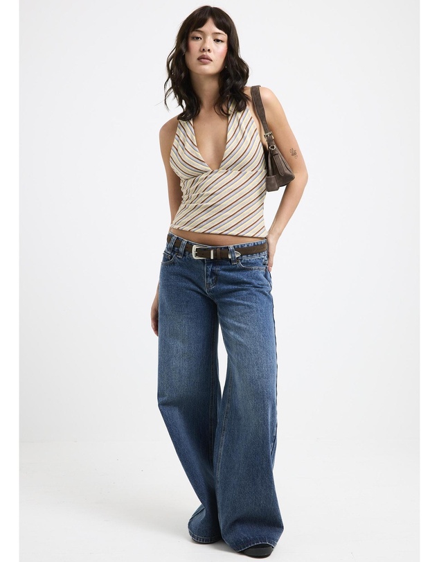 Insight - Danni Stripe Halter Top